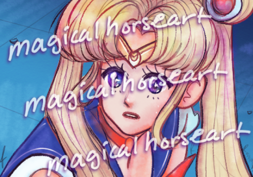 magicalhorseart: i just finished my version of Usagi for the Sailor Moon redraw challenge that&rsquo