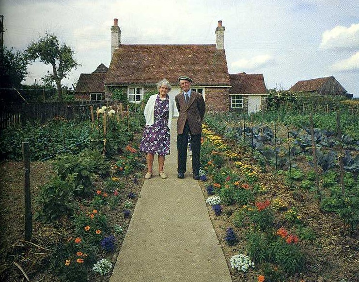 digbicks: Journalist Ken Griffiths took photos of his parents in their garden in