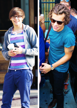  19 year old Louis & 19 year old Harry