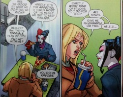 thefingerfuckingfemalefury:  raven-mistress:thefingerfuckingfemalefury:  pentagayss:we all know what favours you want Harley ;D  THE LOOK ON HER FACE Karen I think you know EXACTLY what sort of favour Harley wants you to do to her I mean for her For her