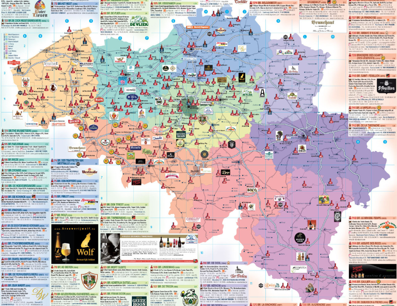 Belgian Beer Tour Map Maps On The Web belgian-beer-tour-map-maps-on-the-web