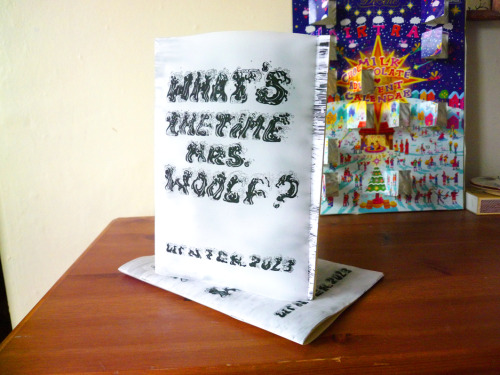 Hello Woolves! Our Chilly Winter Issue Is All Stapled Up And Available In Our Online Shop! Our Cut-off