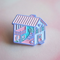 palepastelgoth:  🏡 Pastel Purple Dollhouse Enamel Pin  🏡  