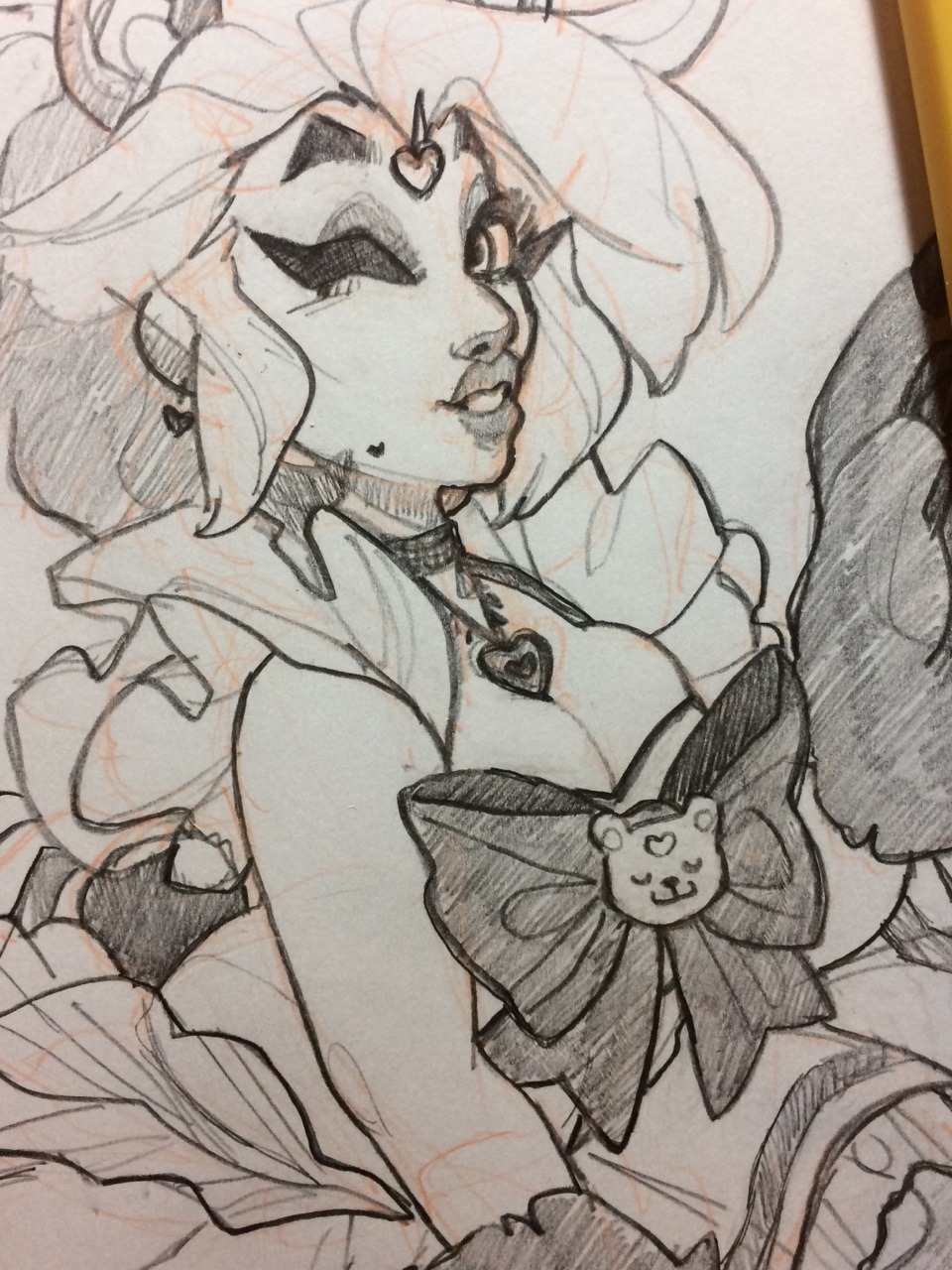 kikissh:  my first sketch in my new sketchbook. this paper is NOICE. thank you, @zerostop!!!