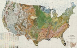 maptitude1:  A map of soil types in the US from 1931