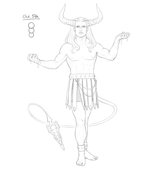 OC-tober Day 5: Aurochs!This buff fellow has been upgraded since I last drew him!