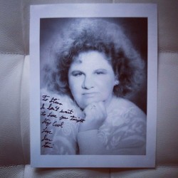 theheftyhideaway:  francesbabyhouseman:  Jan Terri autographed photo as part of my valentine’s day gift!!!!!  OMFG  WOW WOW