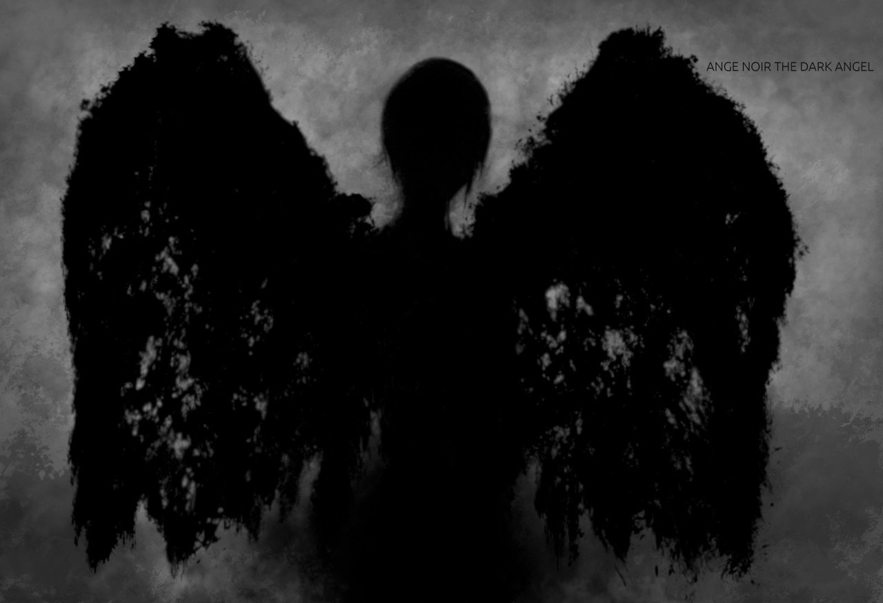 Lenyartfolio Shadow Portrait Of The Dark Angel With Derelict