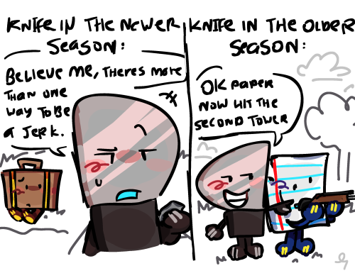 Fun Fact: Knife Was Originally Homophobic But The LIBERALS Forced Animatio Epic To Change That ://///