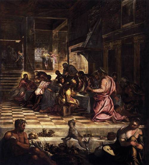 artist-tintoretto: The Last Supper, 1581, TintorettoMedium: oil,canvas