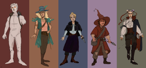 More stuff from my Discworld dnd campaign!  (part 1)credit to @yukiko133 for collab on drawing 