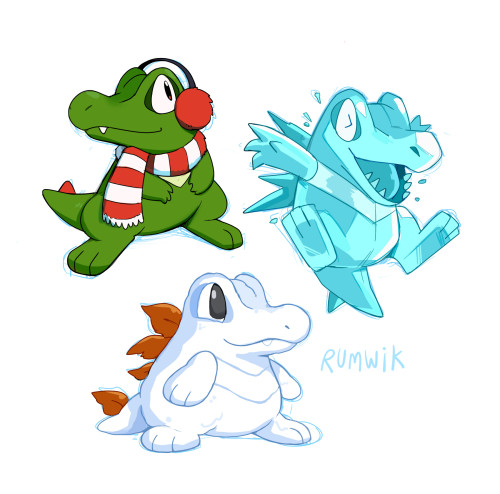 Here’s some wintery totodiles!