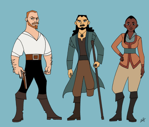 sabinahasegawa:So if Black Sails was a cartoon…A bunch of character redesigns I’ve done! Also! I mad