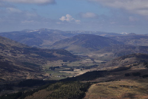 Mount BlairThe border between Perthshire and Angus runs right through this mountain, which effective