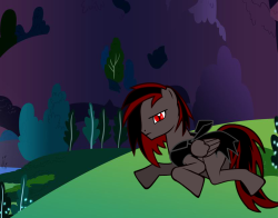 Artist: The One On Top Is My First Design Of Blood. The Second Was My First Ponified