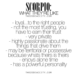 zodiaccity:  Scorpio: What They’re Like.