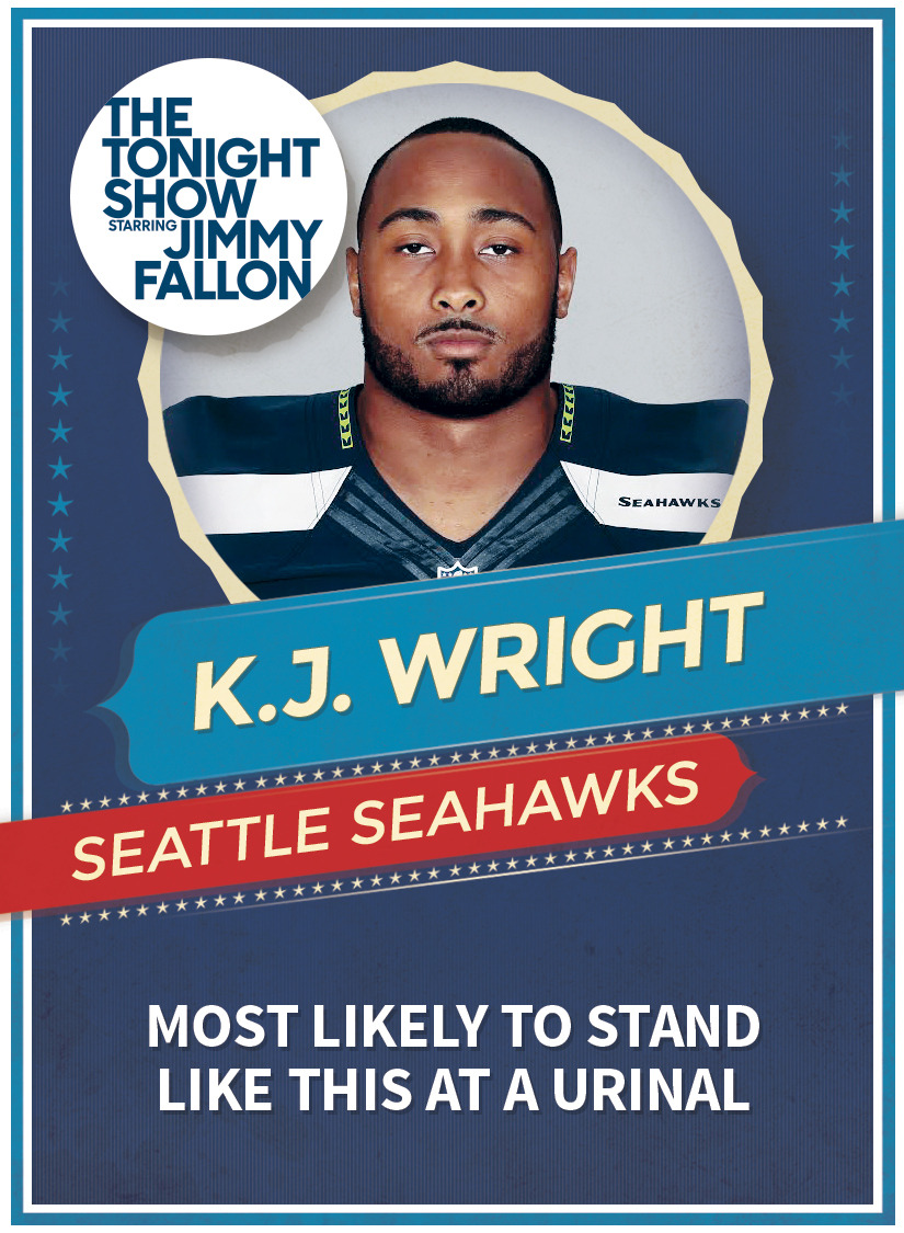 fallontonight:  Tonight Show Super Bowl Superlatives Trading Cards: Seahawks EditionGet