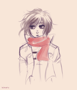 I just wanted to draw Mikasa what happen