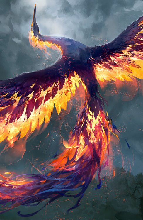 ex0skeletal-undead:Spellfire Phoenix by Svetlin Velinov This artist on Instagram