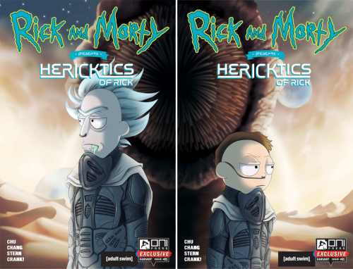 I was commissioned by The Great Wall of Comics to draw these exclusive Rick and Morty covers for the