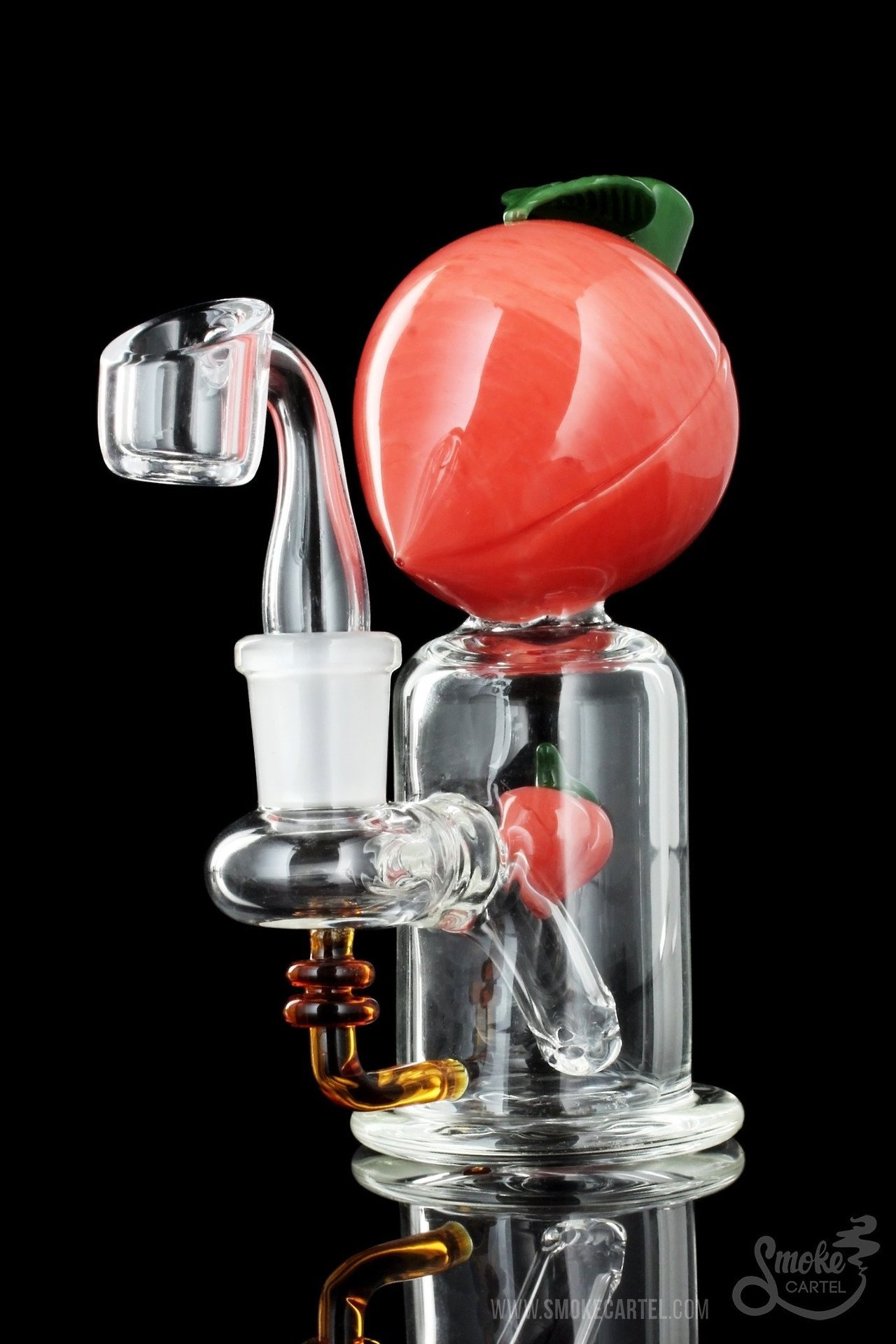 potismyreligion:  mysmokersdome:  “So So Keen” 🍑  Peach Themed Mini Rig  http://smokemarijuana.nl/free-grow-bible