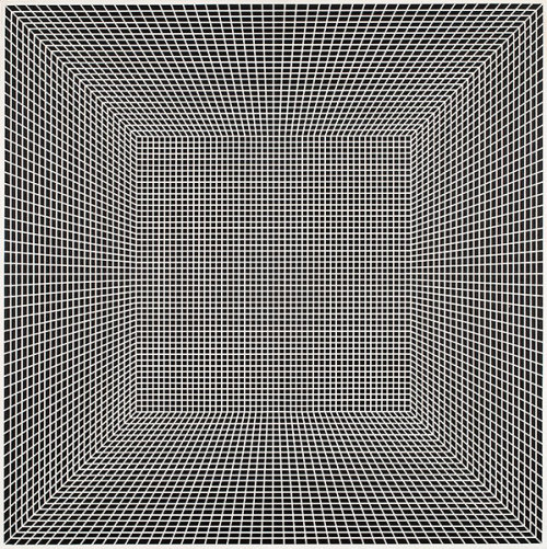 nicecollection: Richard Anuszkiewicz - Visible State, 1966, 24 x 24 inches, acrylic on canvas 