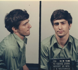 theroguefeminist: jackmarlowe:  pine-needles-underfoot:  ladygolem:  historicaltimes:  Mugshot of John Wojtowicz who was sentenced to 20 years in prison for robbing a bank in order to fund his partners sex change. August 23rd 1972, New York via reddit