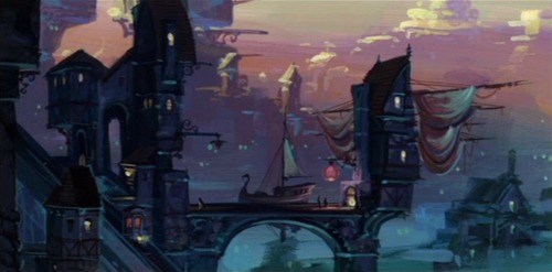 sixfacesofevans: dipliner: Treasure Planet concept art. SUPER underappreciated film