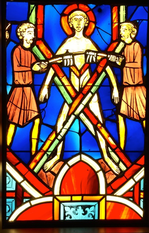 St. Vincent on the Rack, 13th Century French (Parisian) Stained Glass, Walters Gallery, Baltimore, 2