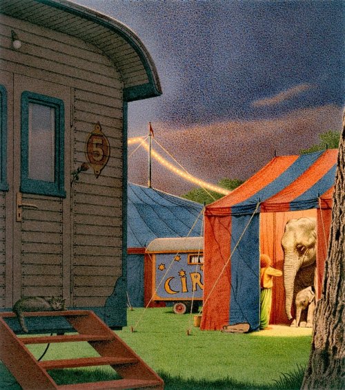 Quint Buchholz (German, b. 1957, Stolberg, Germany) - Circus Picture, 1992, Mixed Media