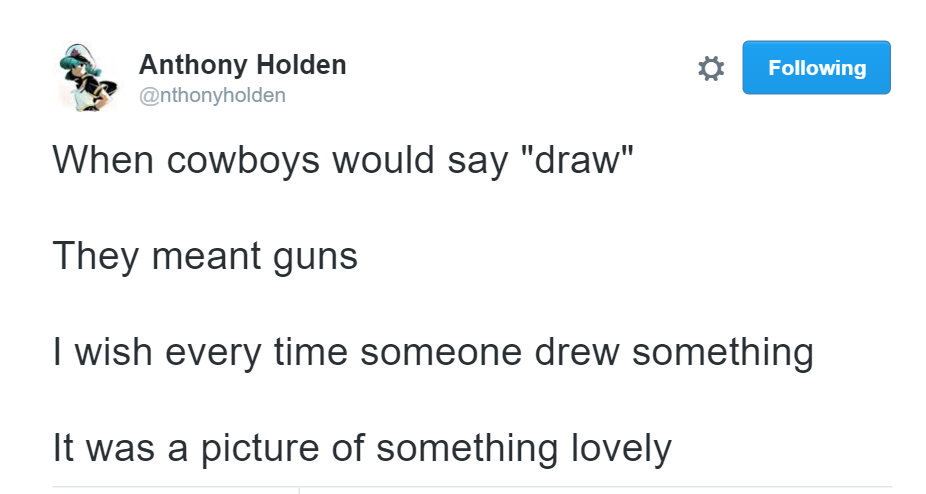 forosha:  a comic response to a great tweet by @anthonyholden 