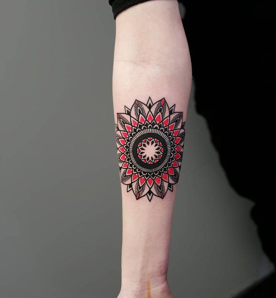 Mandala tattoo on the right inner forearm. Tattoo... - Official Tumblr page for Tattoofilter for Men and Women