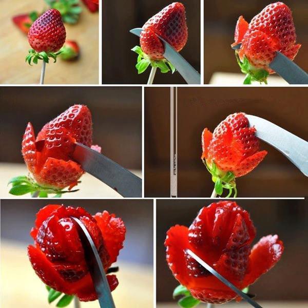 thecakebar:  Origami Strawberries Tutorial 
