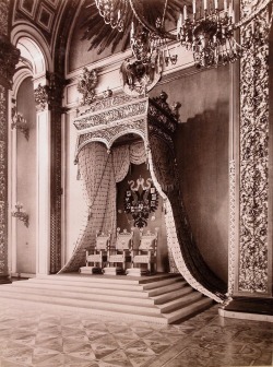 theimperialcourt:  The thrones of the Emperor, Empress and Dowager Empress of Russia in the Kremlin 