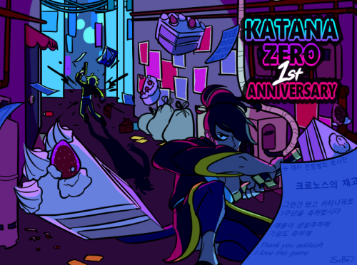 Happy KATANA ZERO 1st anniversary!!