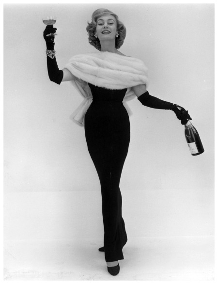 Champagne and furs Dior, 1956Happy New Year