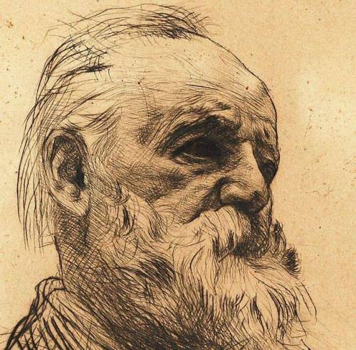  Rodin - Victor Hugo, dry point  