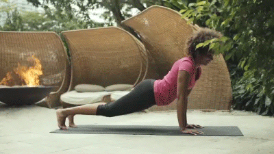 standardmoves:  Eka Pada Bakasana Plank Pose to Single Leg Crane Kelly Ann Charles