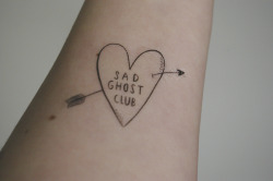 thesadghostclub:  Tattoos now available from the shop! 