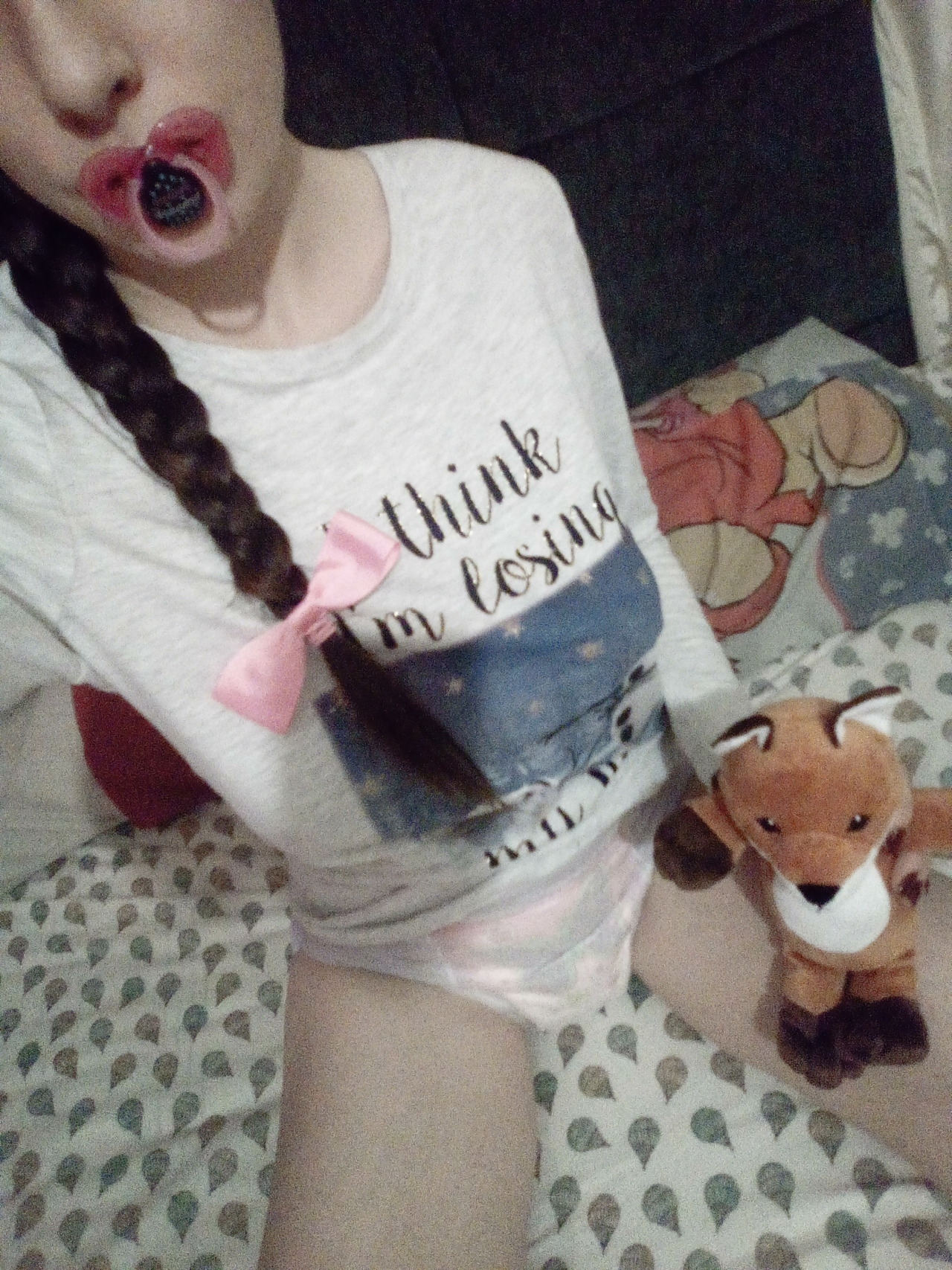 little-tiny-babygirl:  Had an accident whilst getting ready for bed, all protected
