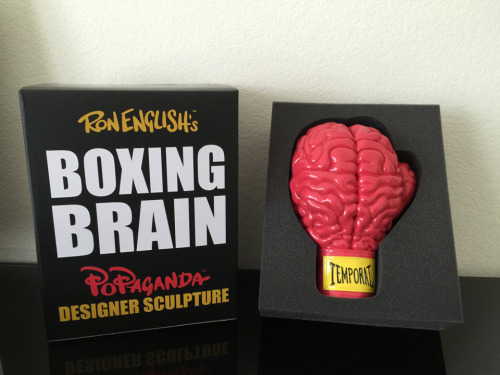 If you got 200 bucks burning in you’re pocket I would suggest picking up Ron English’s Boxing Brain 