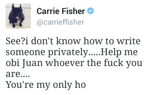hamandcheezy: Carrie Fisher is a gift humanity doesn’t deserve