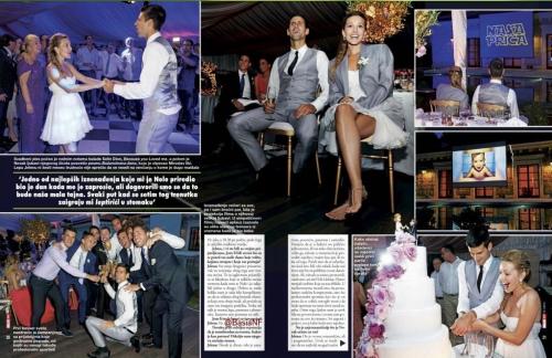 novaknole: Serbian Hello magazine published some photos and articles about Novak’s and Jelena&