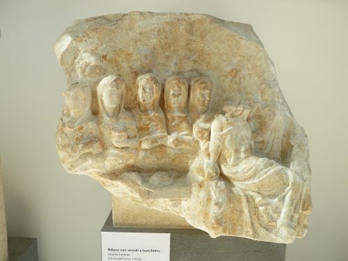 Relief fragments of Ara reditus Claudii* An altar constructed in 40s CE to commemorate Claudius triu