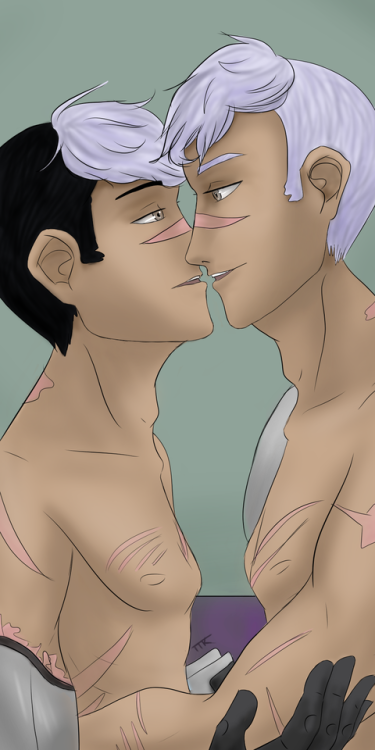 curiously-artistic: My work for @belovedsheith ’s fic for the Alternate Shiro Big Bang! The fi