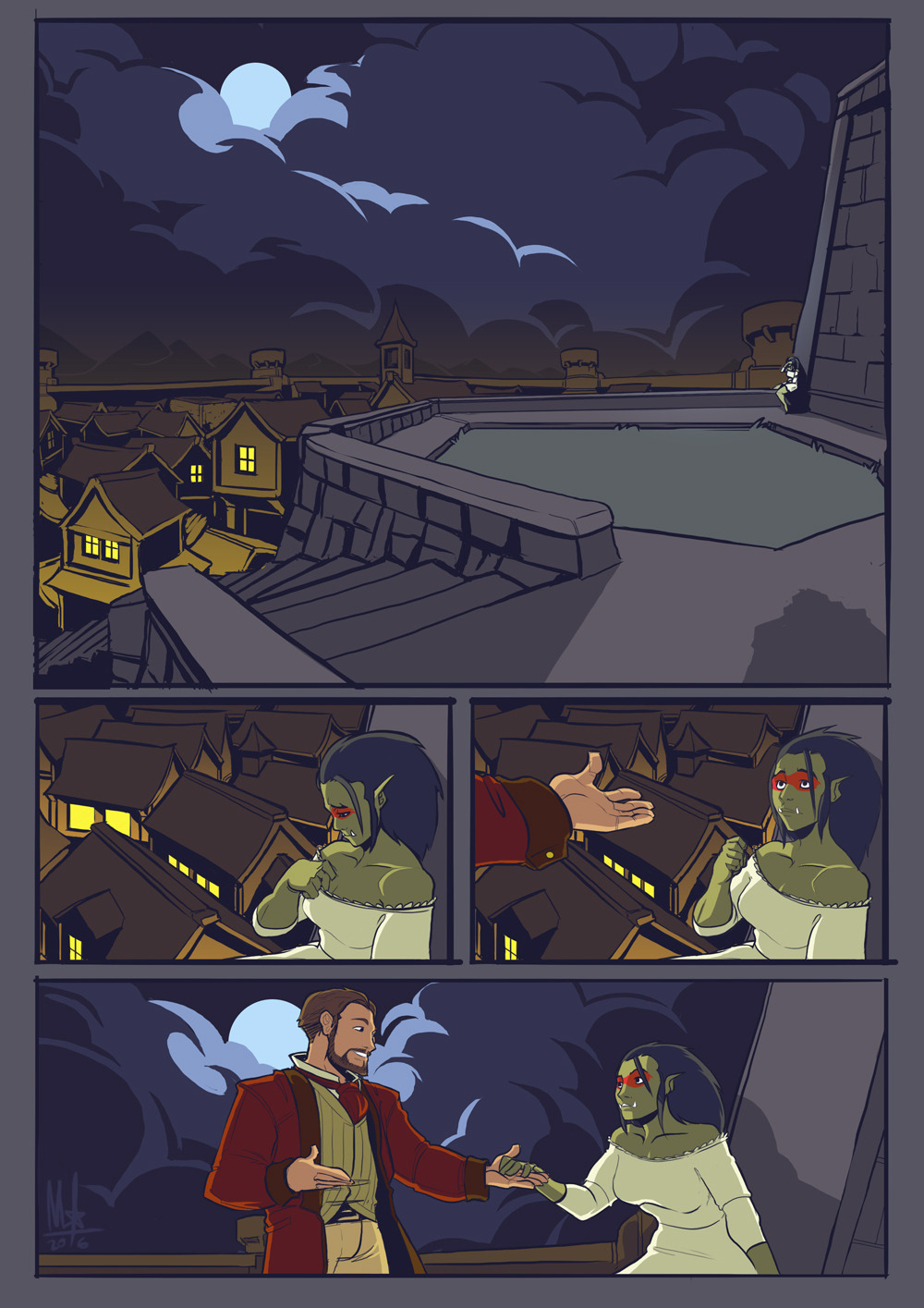 bigmsaxon:  A /tg/ anon requested a continuation of this pic, with the orc girl