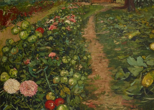 polishpaintersonly: “Garden” (c.1900)Ludwik Stasiak (Polish;1858-1924)oil on canvasStani