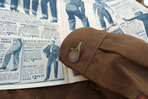 Mister Freedom® CONDUCTOR jacket, cachou duck canvas, made in USA.Story.Available here.