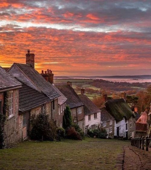 earthanthem: (via Pinterest) Gold Hill in Shaftesbury, Dorset, UK