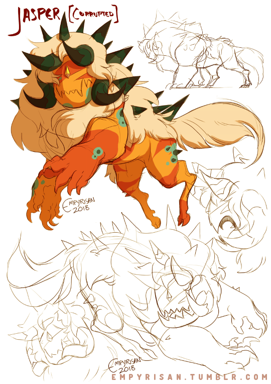 empyrisan: Jasper [Corrupted Form] Study sketches of ol’ Jasper, with some poses